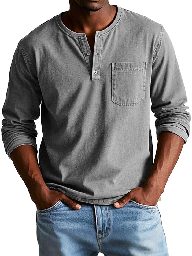 Vantini™ | Camicia Vintage a Maniche Lunghe