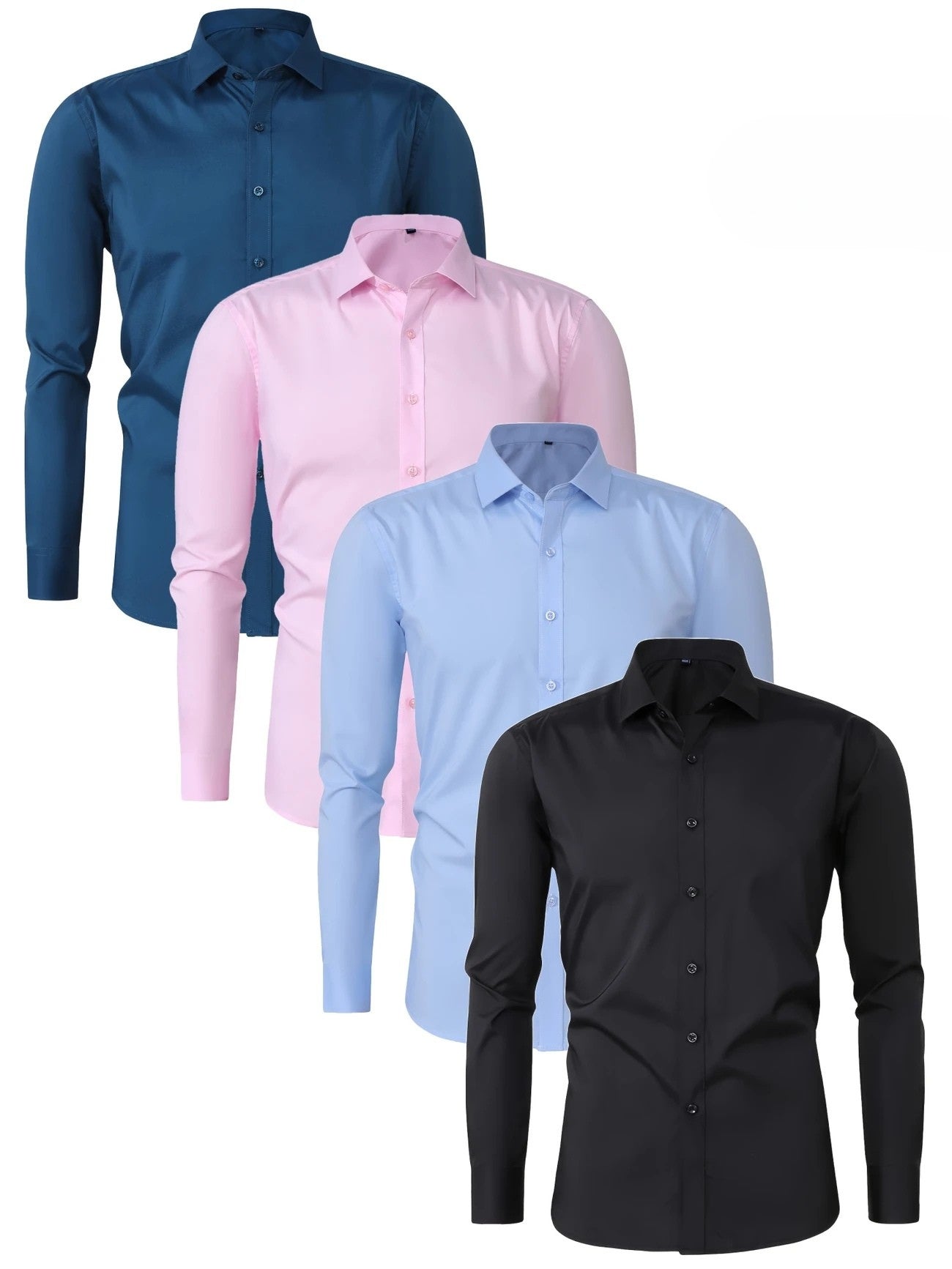 Vantini™ | Elegante camicia a maniche lunghe con bottoni