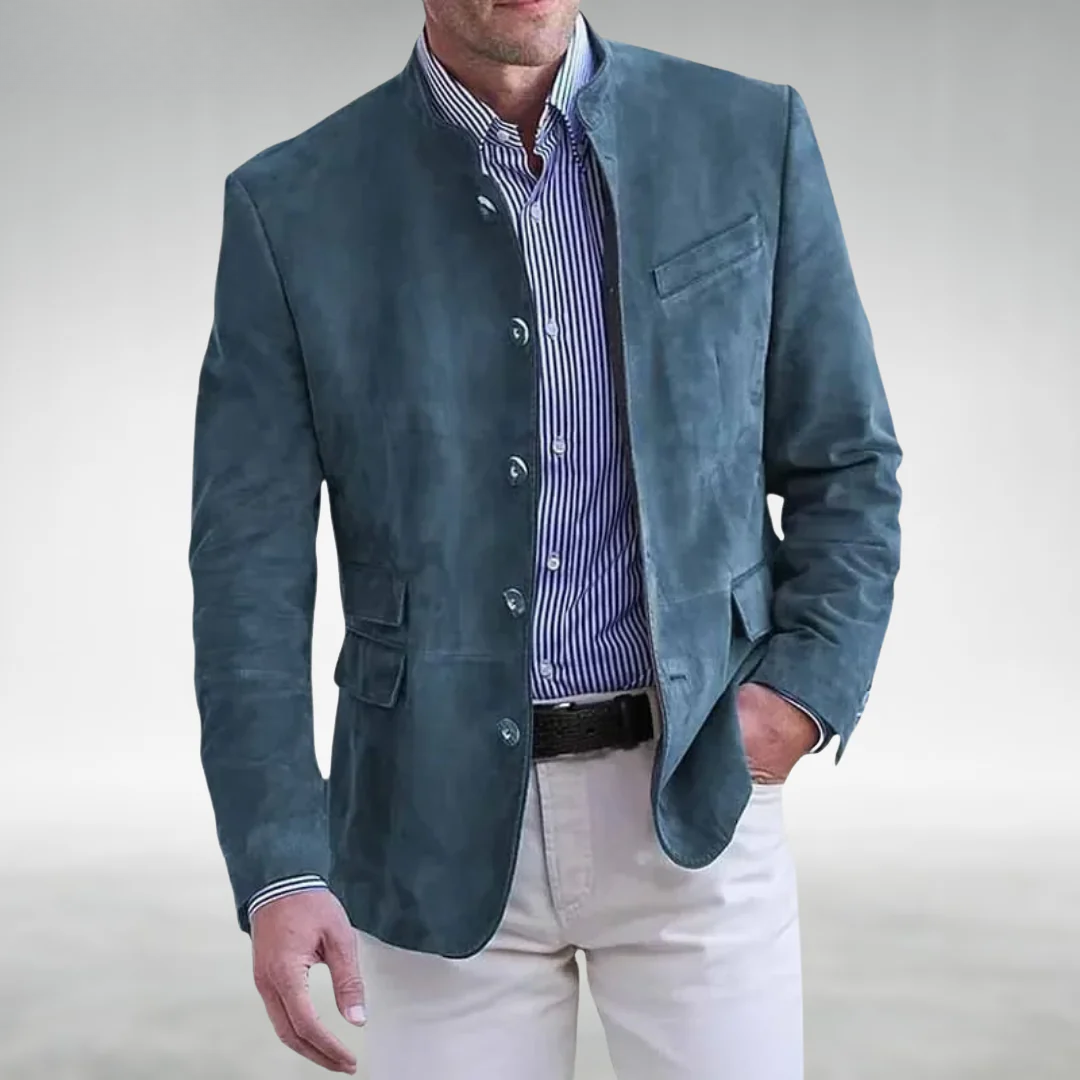 Vantini™ | Giacca in pelle scamosciata