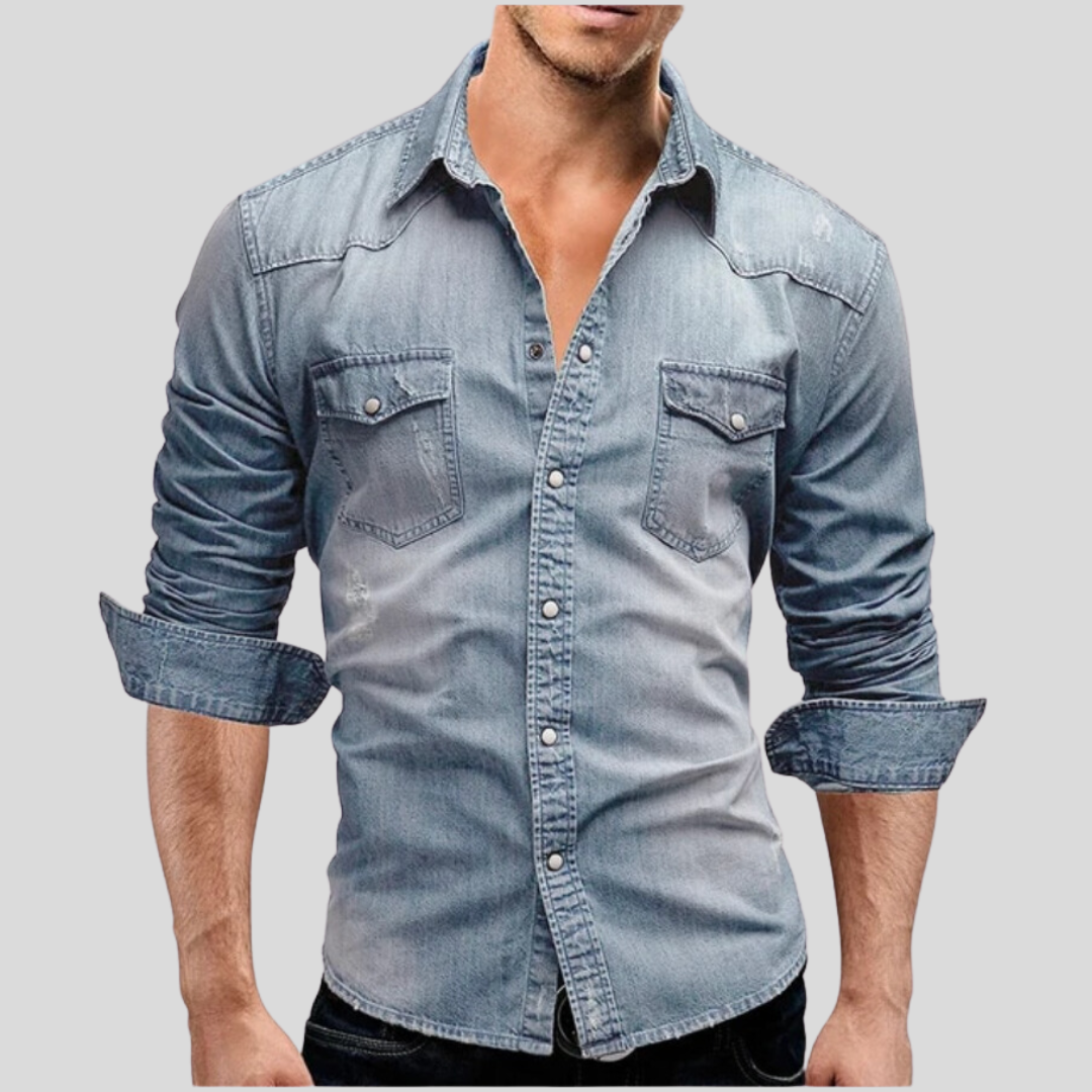 Vantini™ | Camicia in denim dallo stile moderno