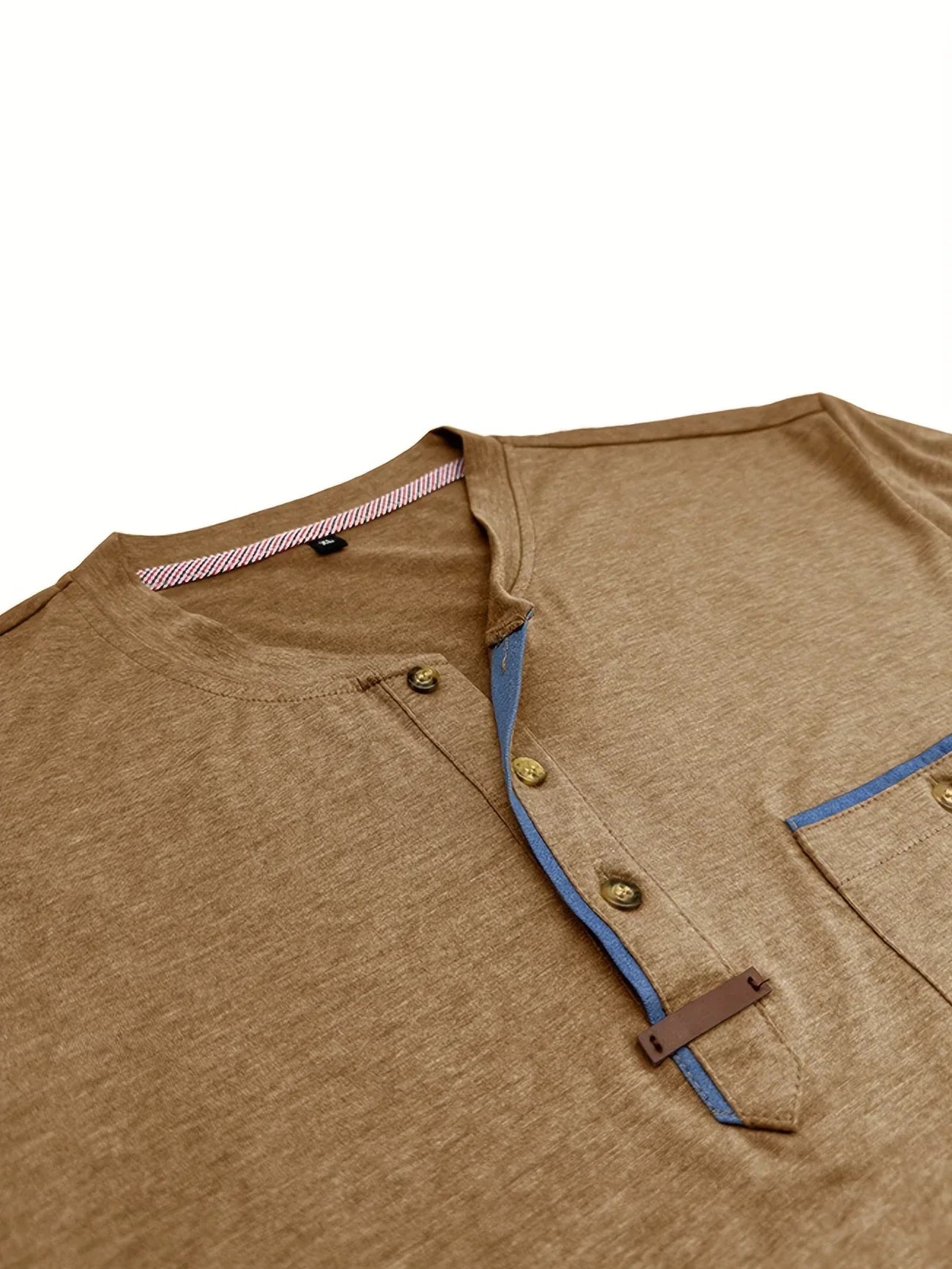 Vantini™ | T-shirt elegante con colletto rotondo e tasca