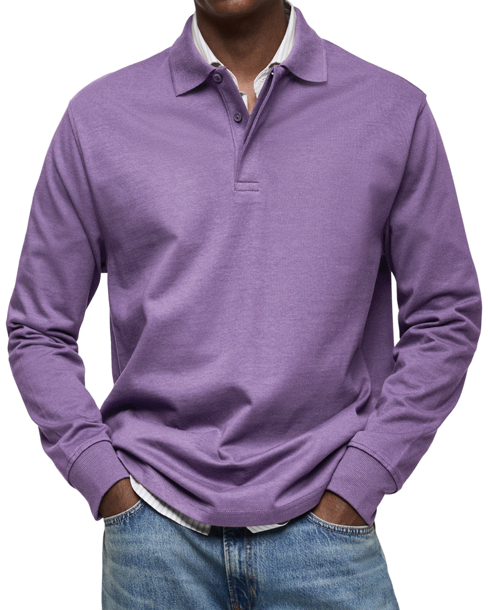 Vantini™ | Camicia polo casual a maniche lunghe