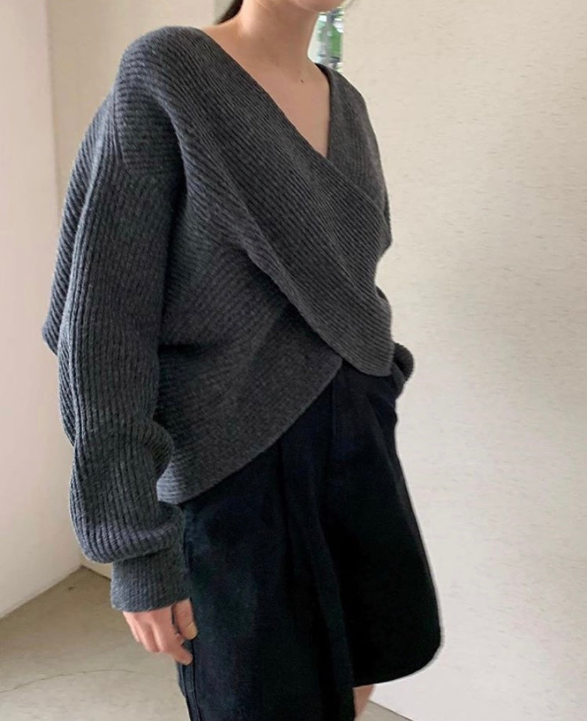 Vantini™ | Pull in maglia incrociata chic