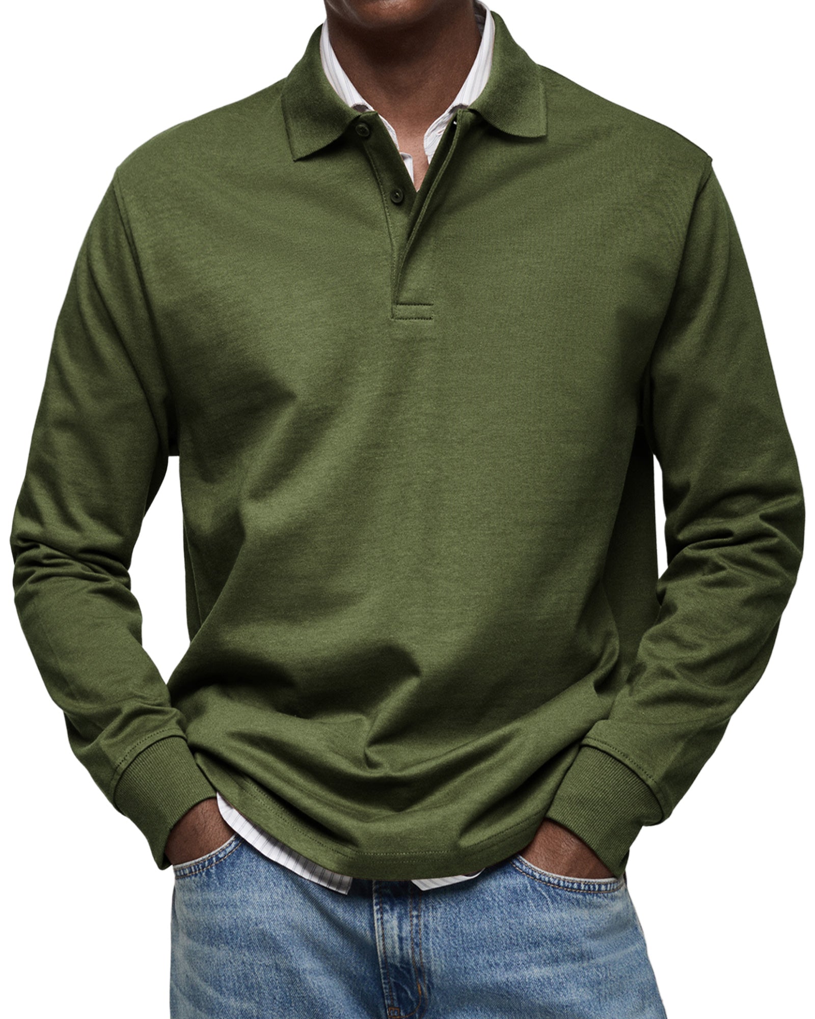 Vantini™ | Camicia polo casual a maniche lunghe