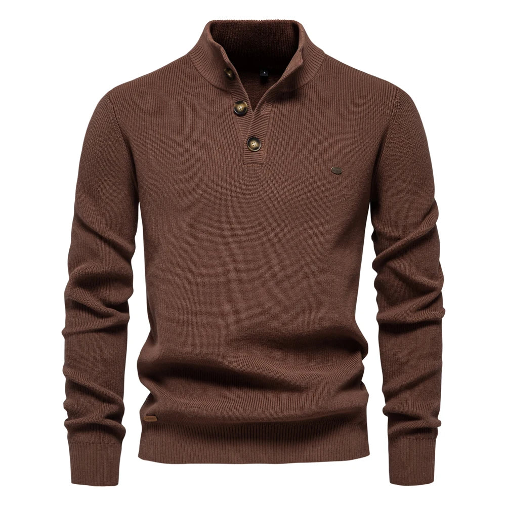 Vantini™ | Maglione da uomo con design a bottoni
