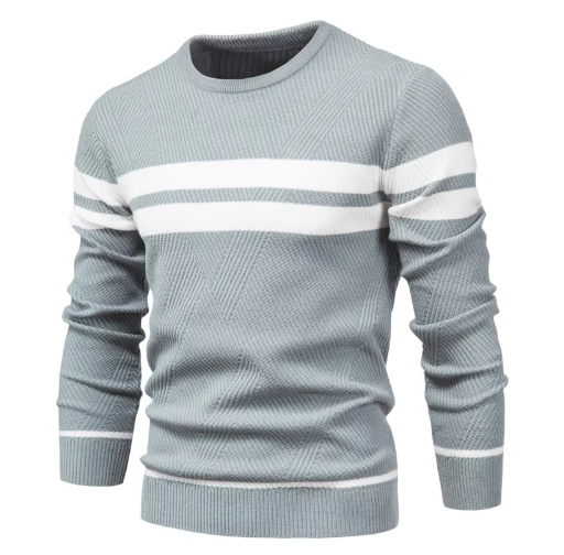 Vantini™ | Pullover elegante da uomo con motivo a spina di pesce