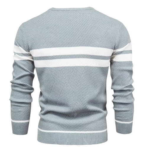 Vantini™ | Pullover elegante da uomo con motivo a spina di pesce