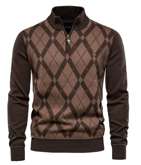 Vantini™ | Pullover da uomo con mezza zip