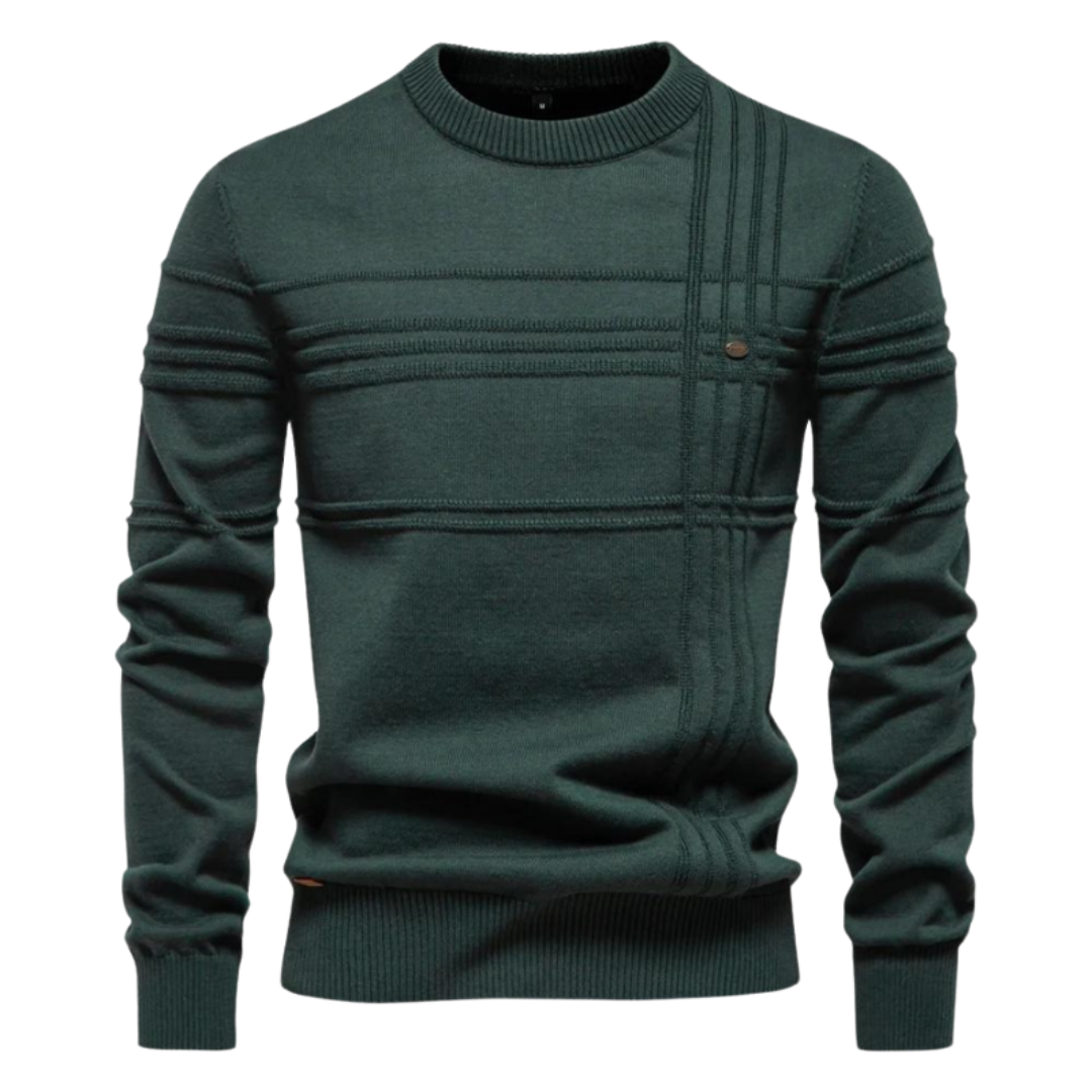 Vantini™ | Maglione elegante da uomo con design a quadri