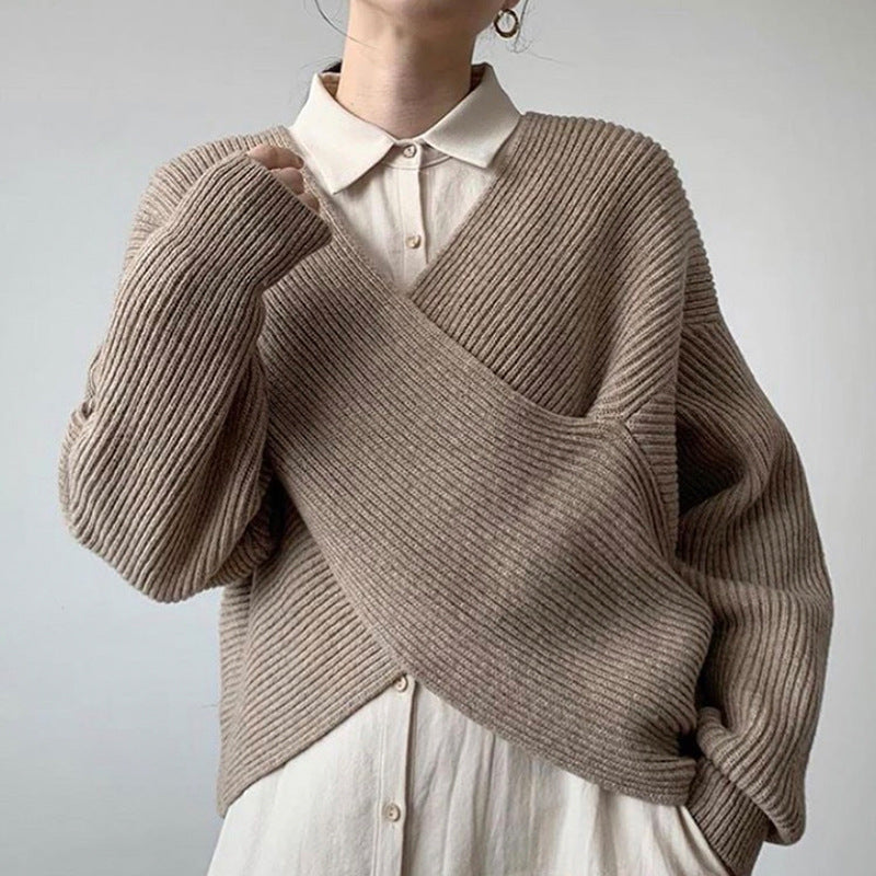 Vantini™ | Pull in maglia incrociata chic