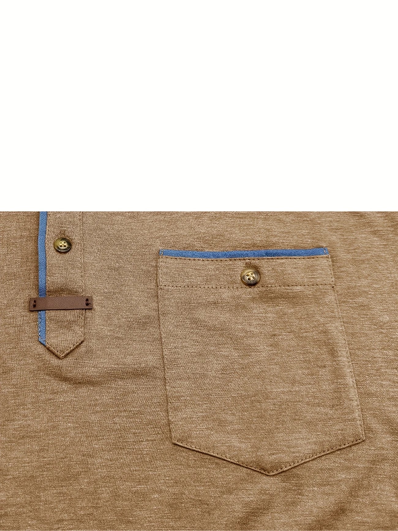 Vantini™ | T-shirt elegante con colletto rotondo e tasca
