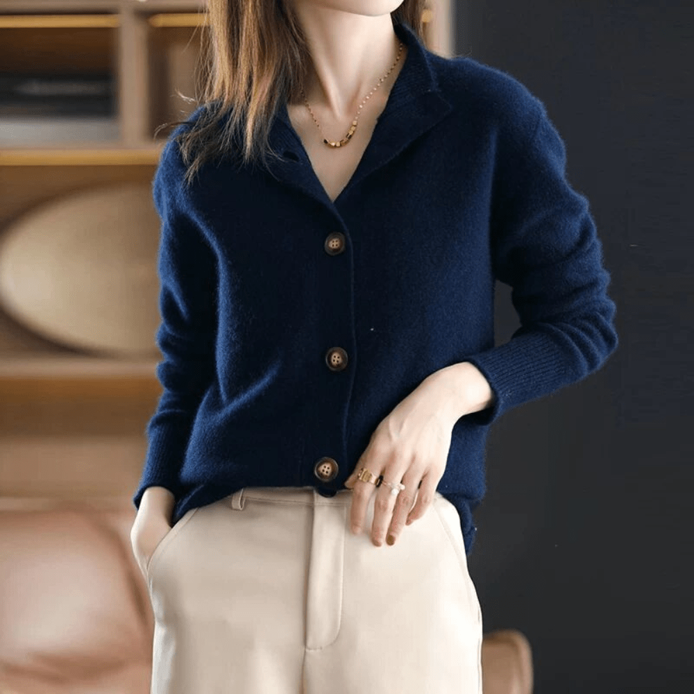 Vantini™ | Gilet in Cashmere Lavorato a Maglia