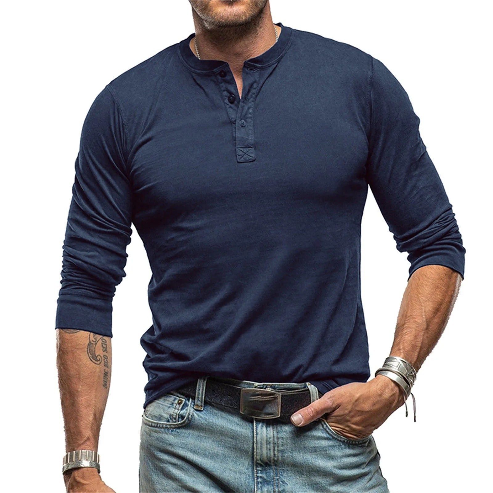 Vantini™ - Camicia vintage a maniche lunghe