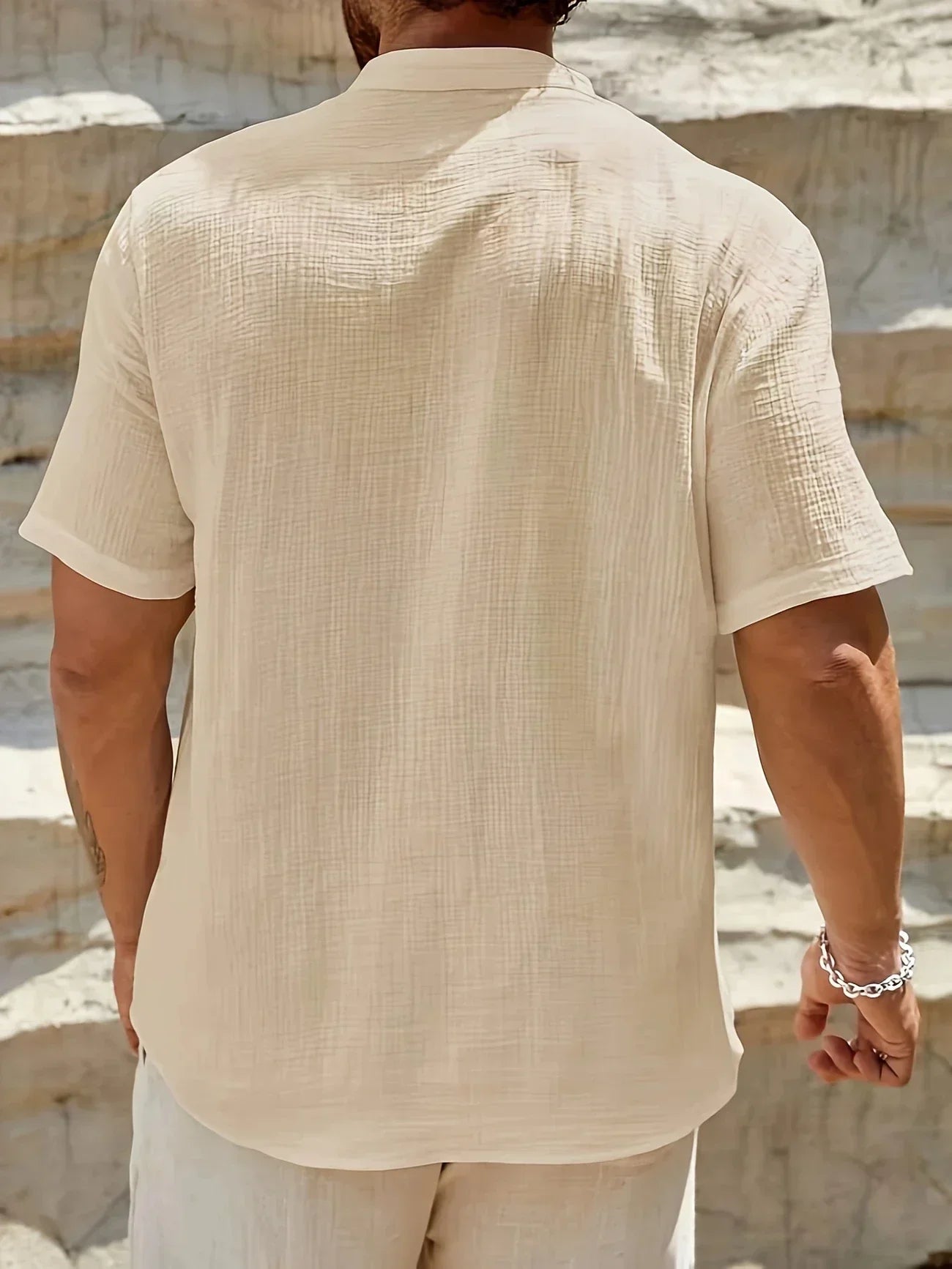 Vantini™ | Camicia estiva elegante con collo alto