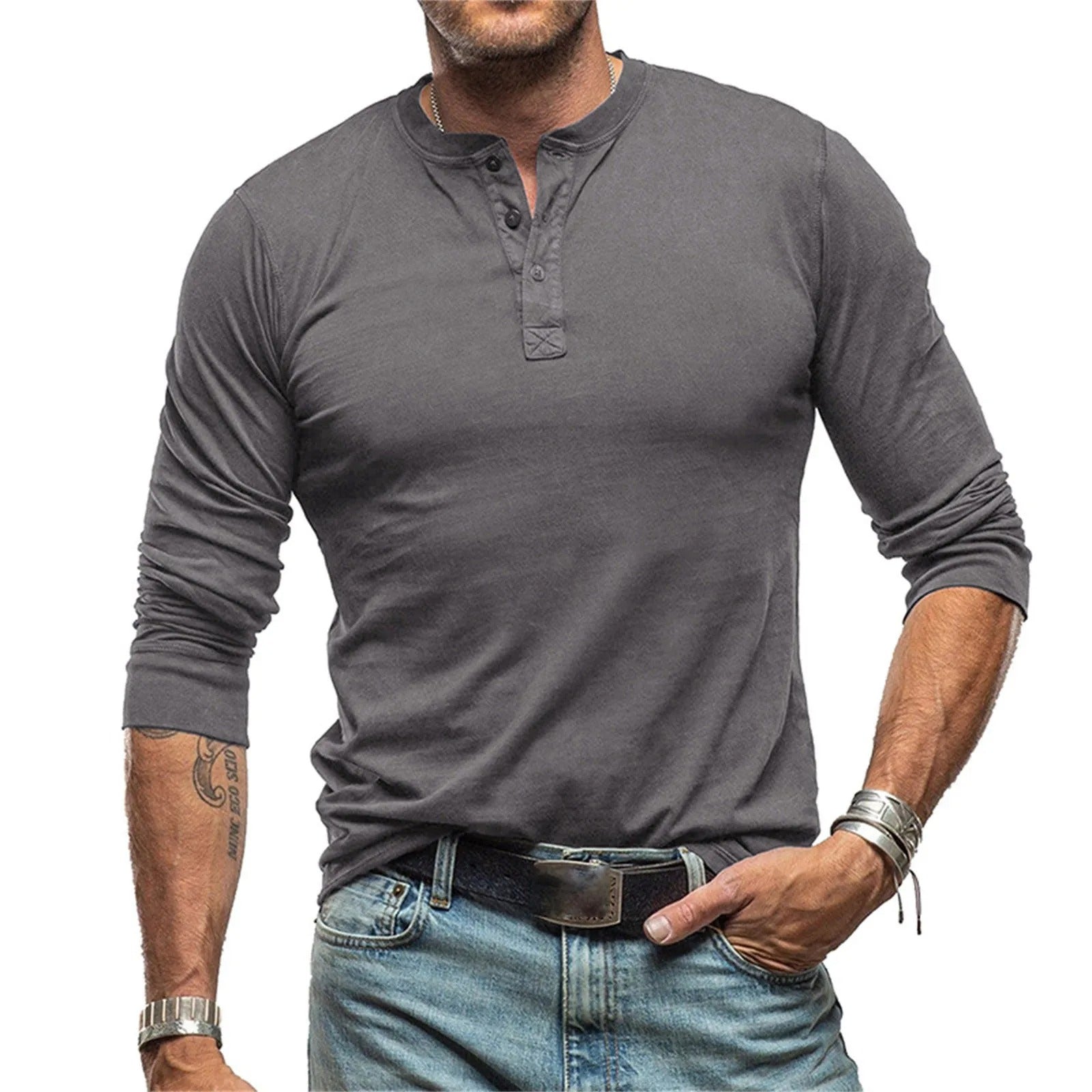 Vantini™ - Camicia vintage a maniche lunghe