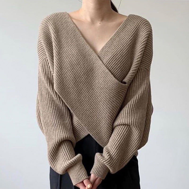 Vantini™ | Pull in maglia incrociata chic