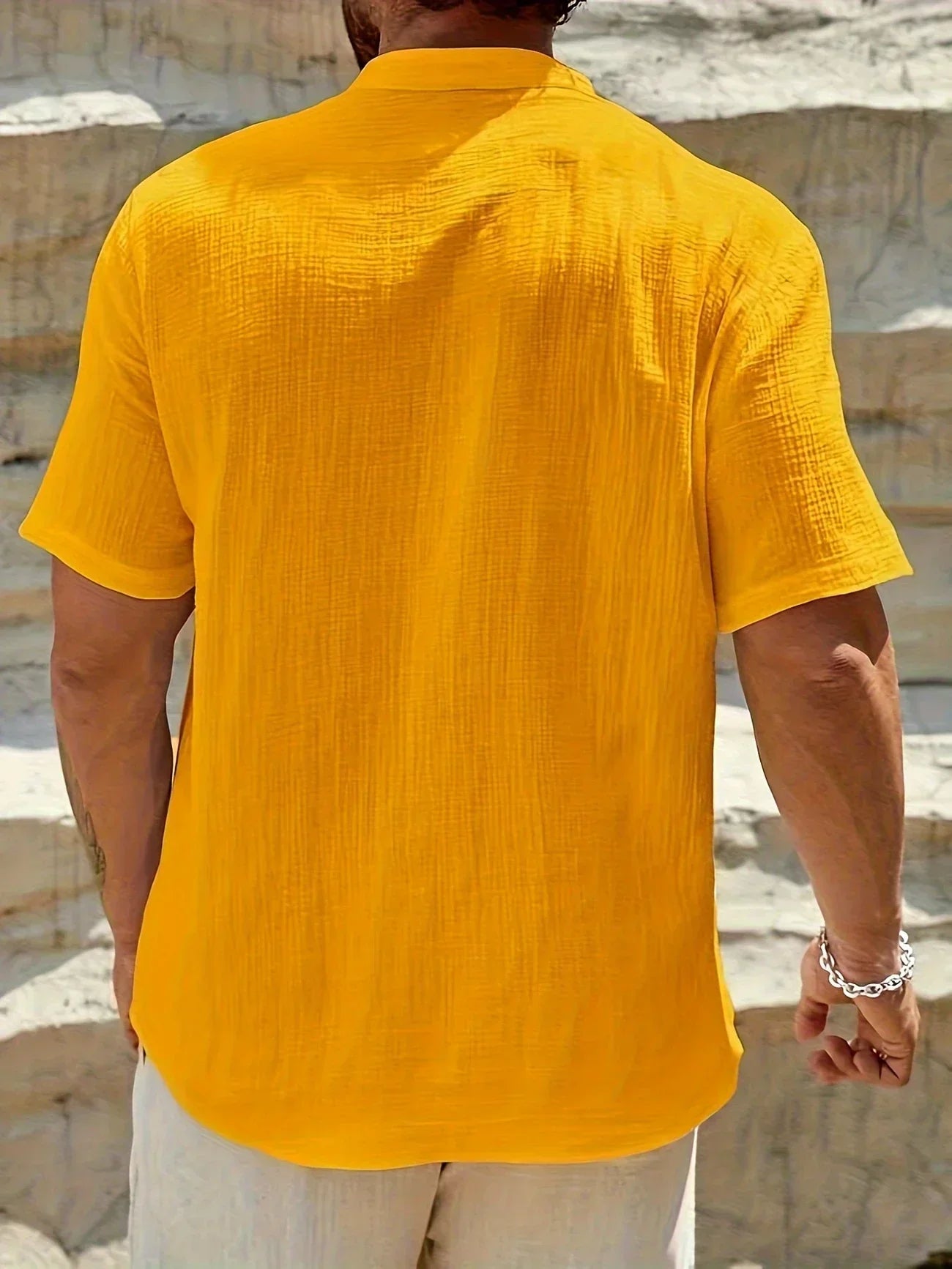 Vantini™ | Camicia estiva elegante con collo alto