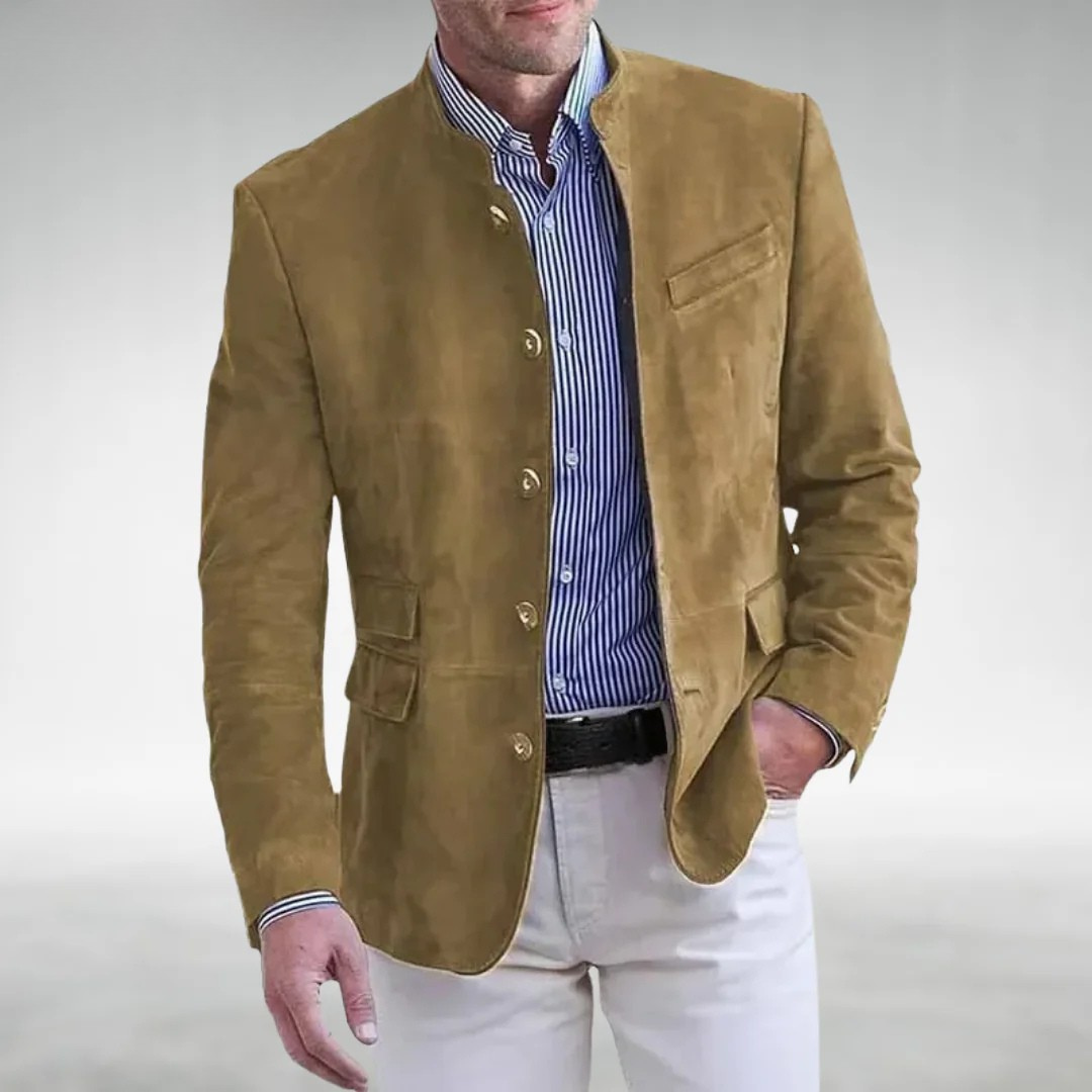 Vantini™ | Giacca in pelle scamosciata