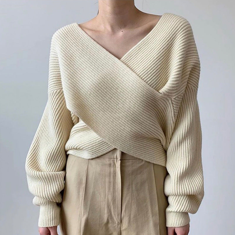 Vantini™ | Pull in maglia incrociata chic