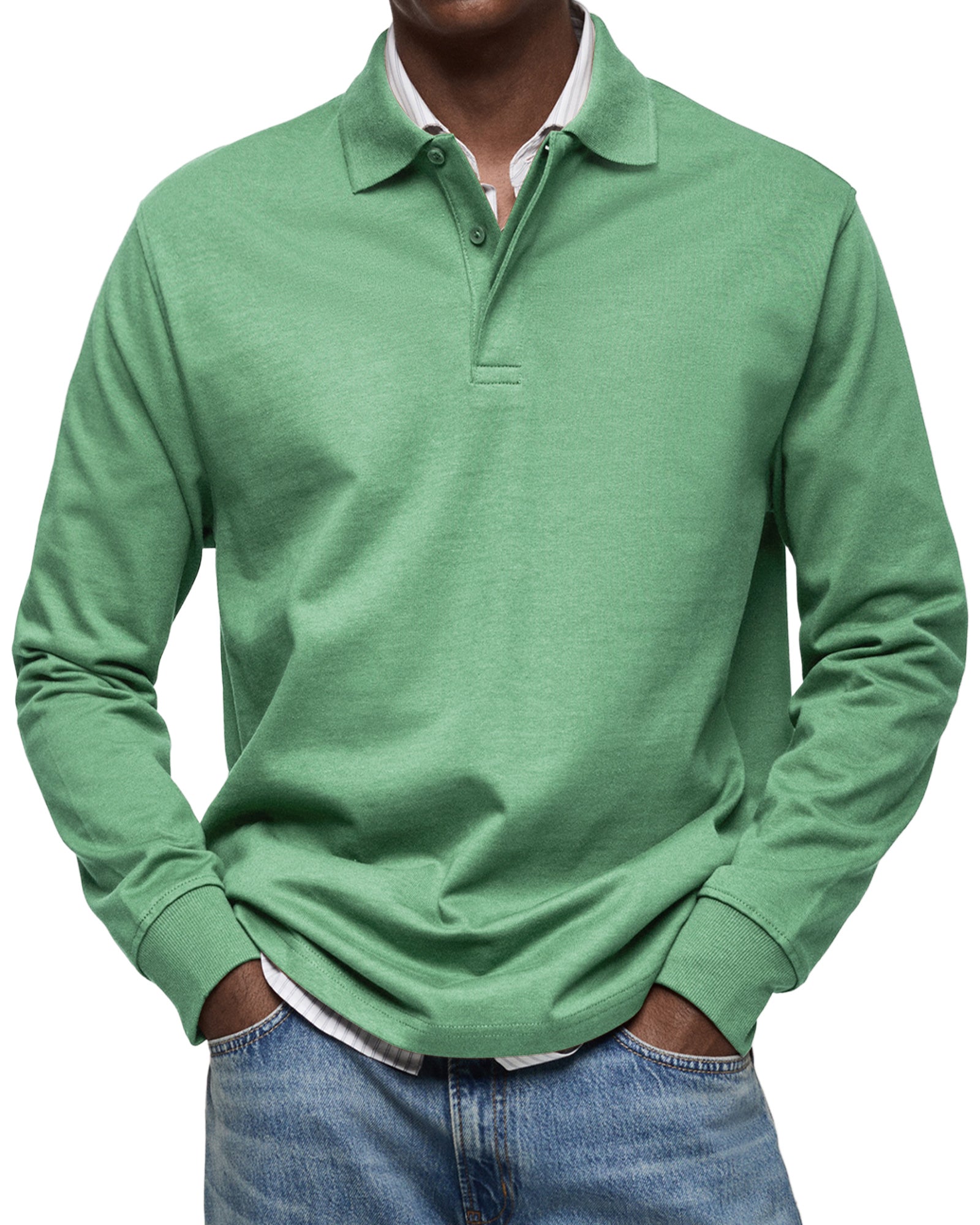 Vantini™ | Camicia polo casual a maniche lunghe