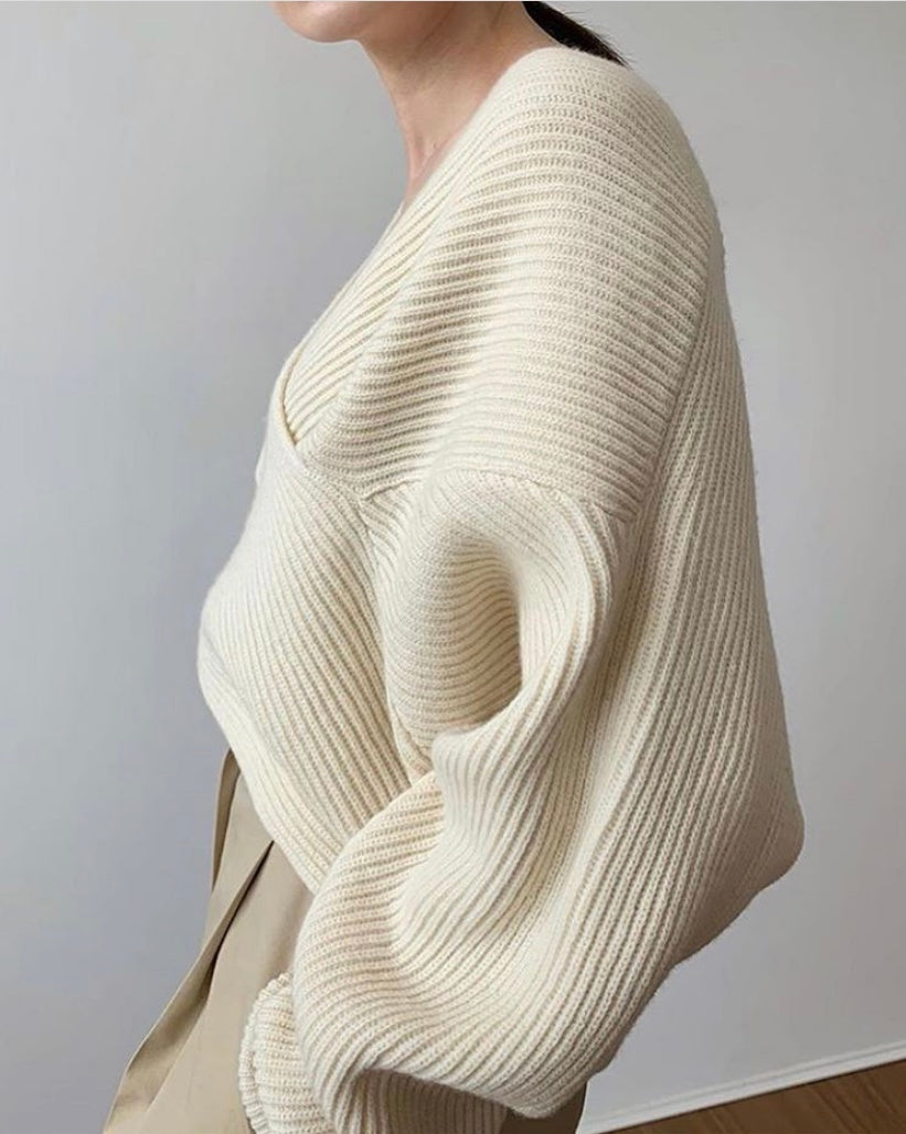 Vantini™ | Pull in maglia incrociata chic