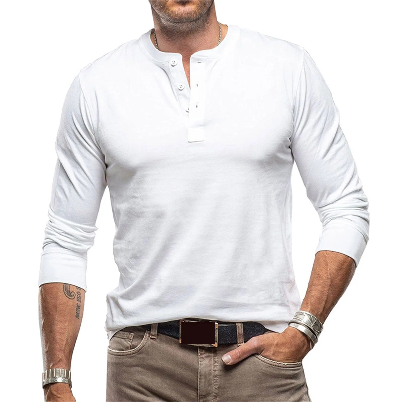 Vantini™ - Camicia vintage a maniche lunghe