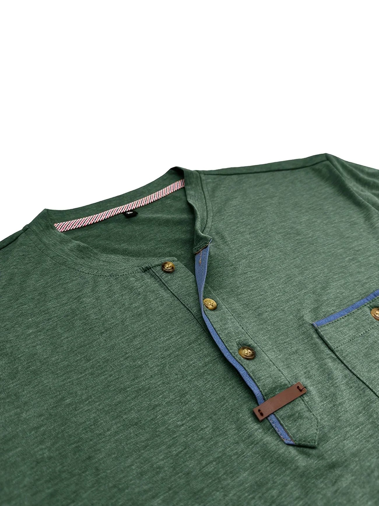 Vantini™ | T-shirt elegante con colletto rotondo e tasca