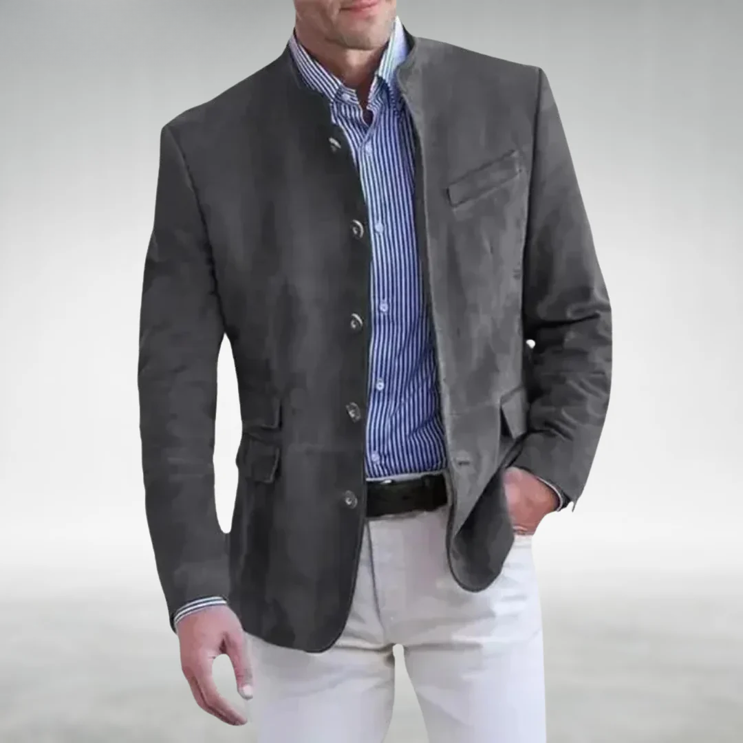 Vantini™ | Giacca in pelle scamosciata