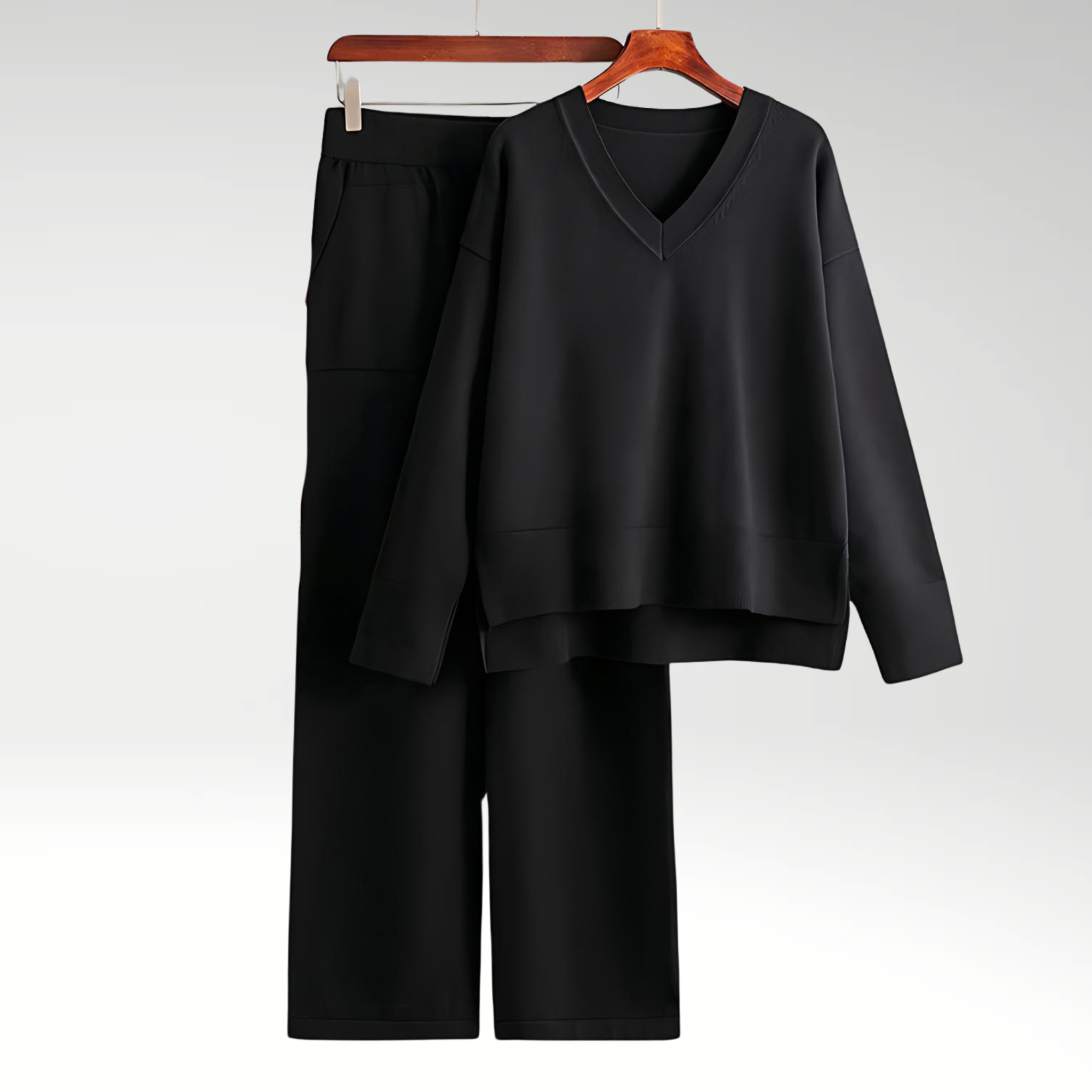 Vantini™ | Set Due Pezzi Luxe con Collo a V