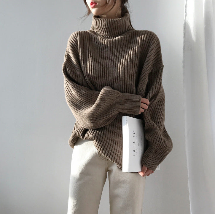 Vantini™ | Pullover di lusso con colletto alto e maniche a palloncino