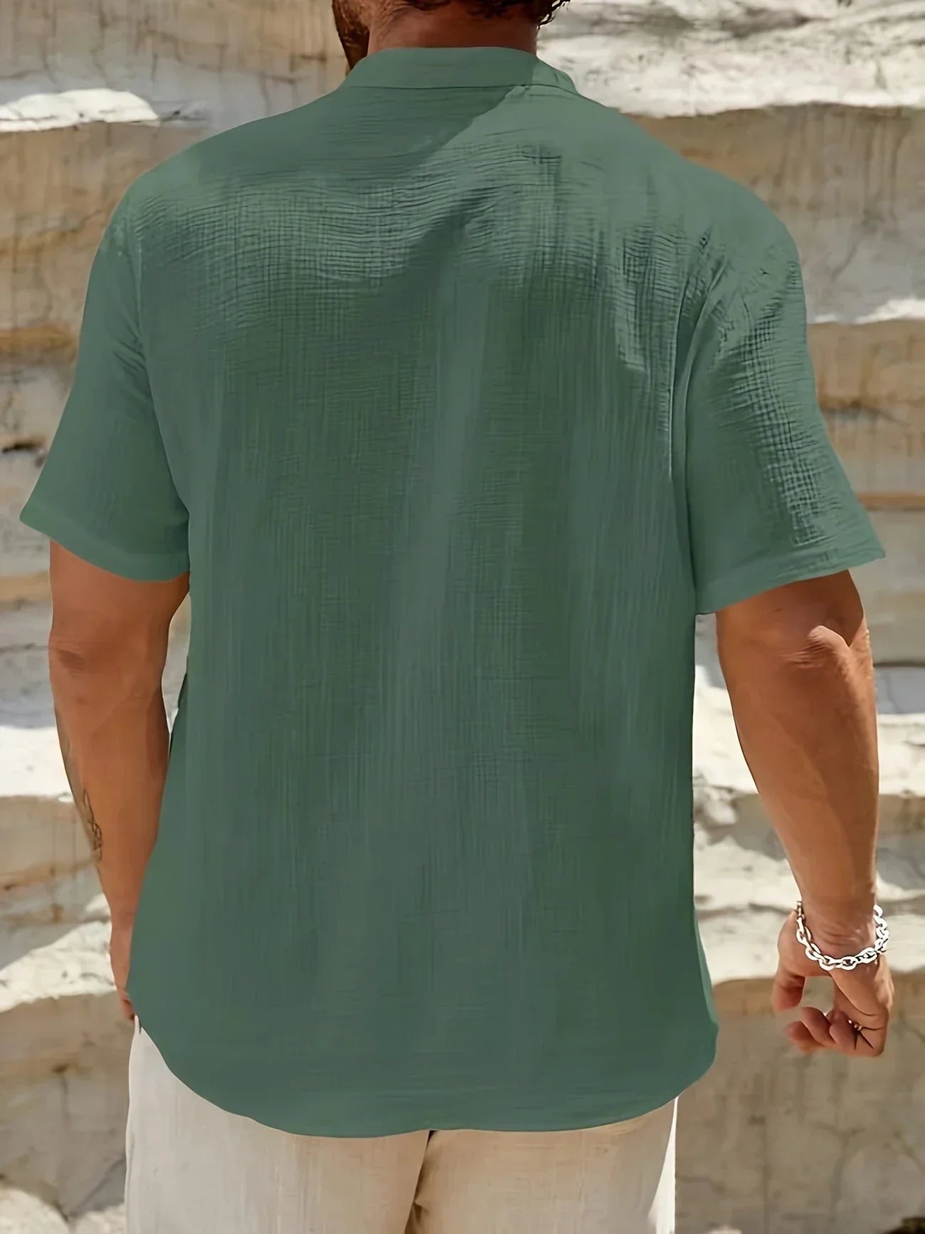 Vantini™ | Camicia estiva elegante con collo alto