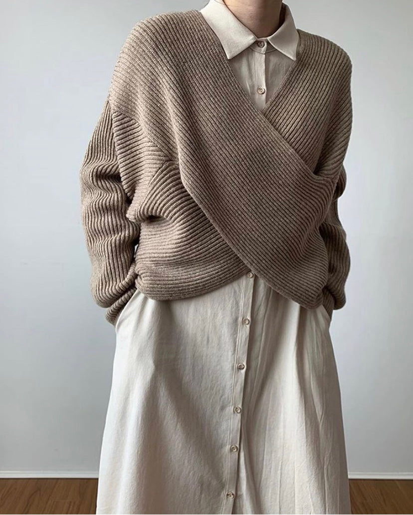 Vantini™ | Pull in maglia incrociata chic