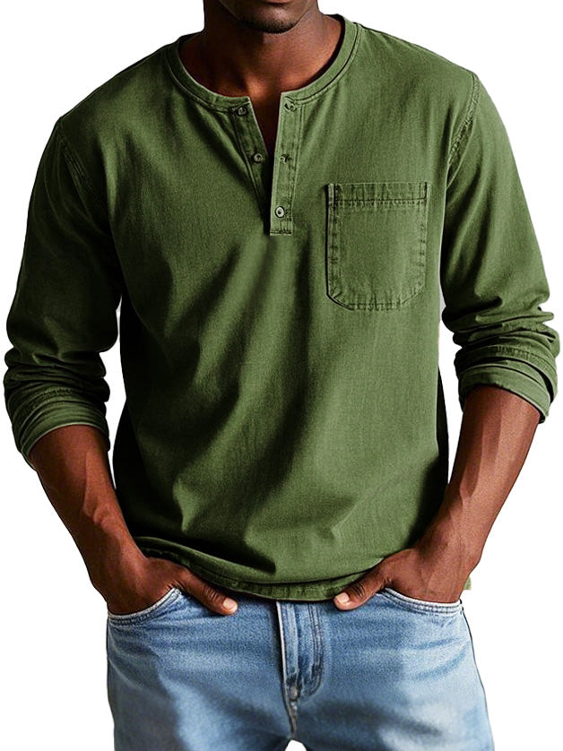 Vantini™ | Camicia Vintage a Maniche Lunghe