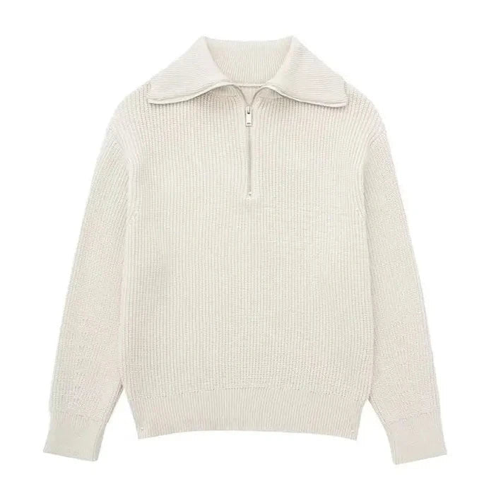 Vantini™ | Maglione a righe con zip
