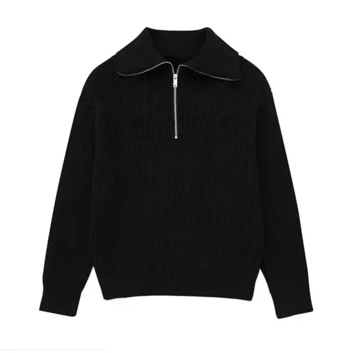 Vantini™ | Maglione a righe con zip