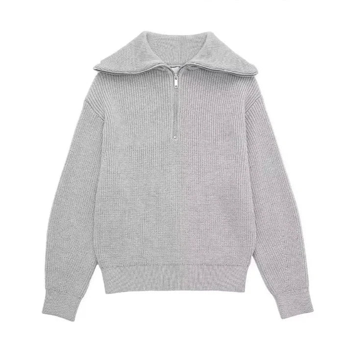 Vantini™ | Maglione a righe con zip