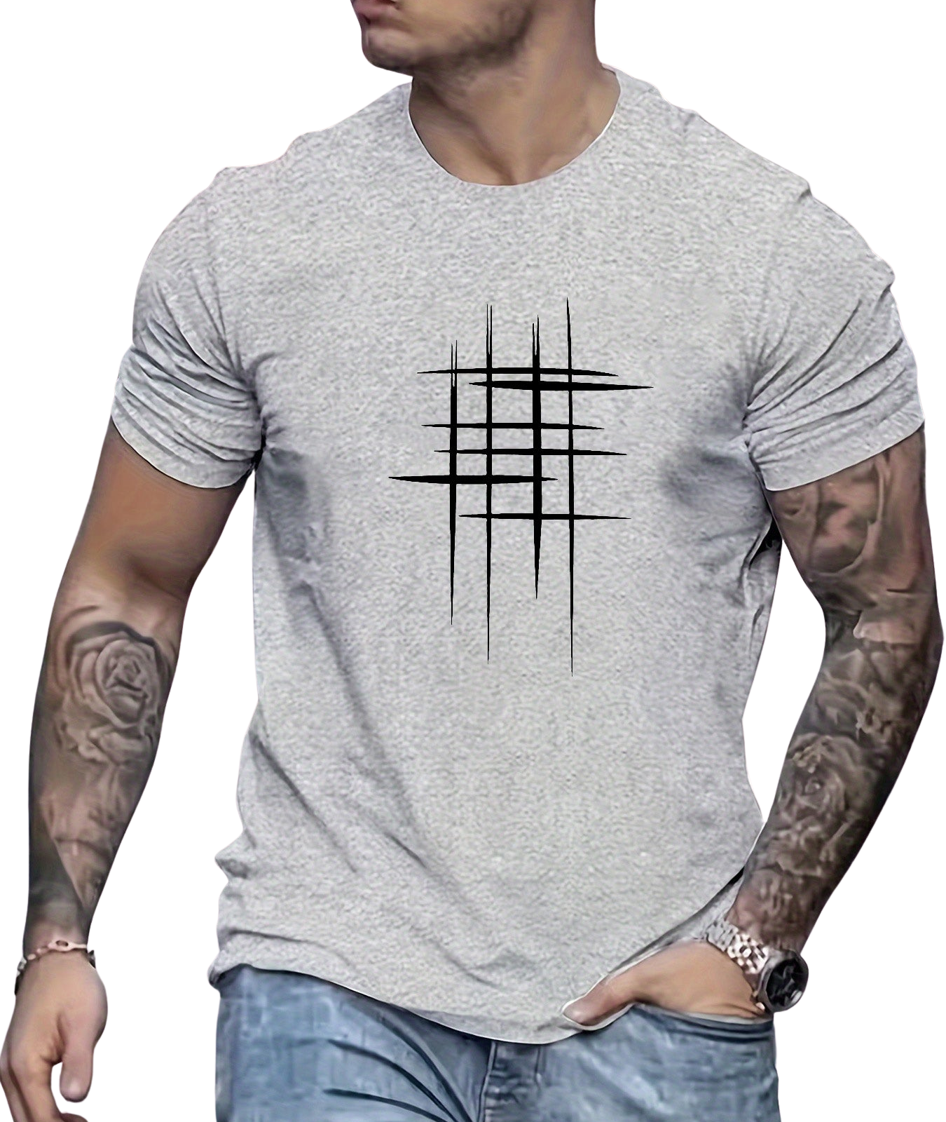 Vantini™ | T-shirt elegante a manica corta con stampa grafica