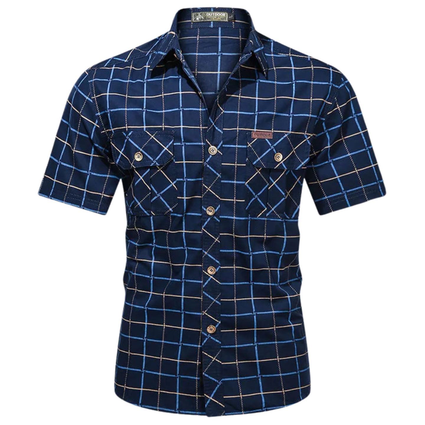 Vantini™ | Camicia elegante a maniche corte a quadri