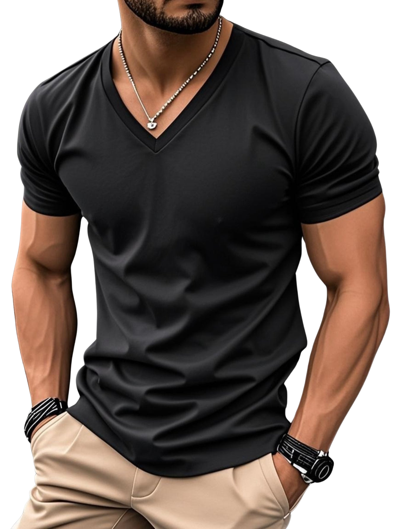 Vantini™ | T-shirt elegante a maniche corte