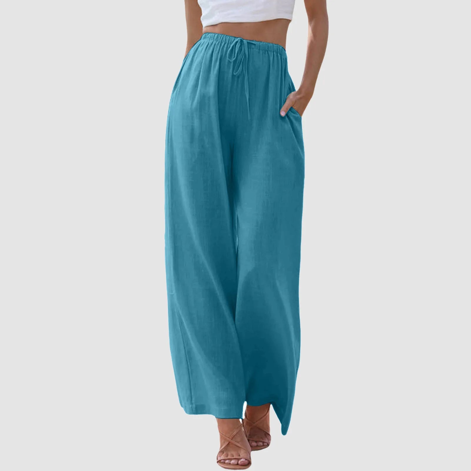 Vantini™ | Pantaloni a vita alta a gamba larga
