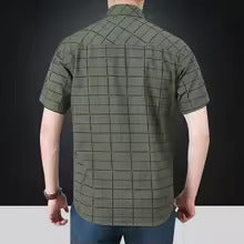 Vantini™ | Camicia elegante a maniche corte a quadri