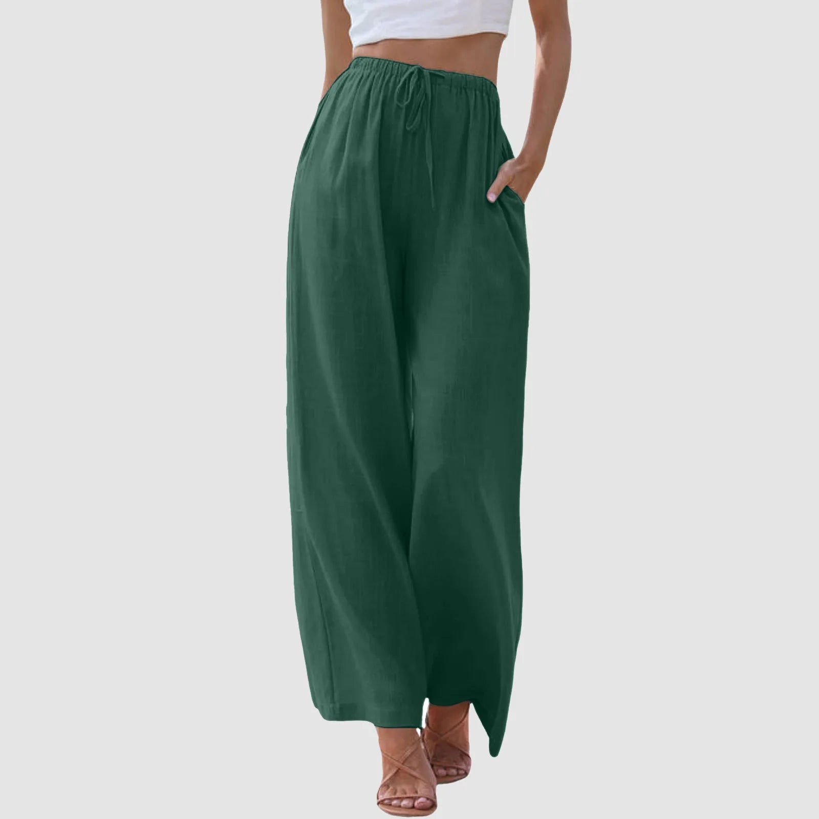 Vantini™ | Pantaloni a vita alta a gamba larga