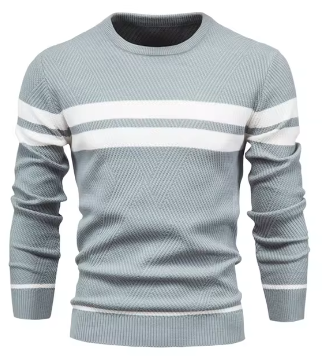 Vantini™ | Pullover elegante da uomo con motivo a spina di pesce