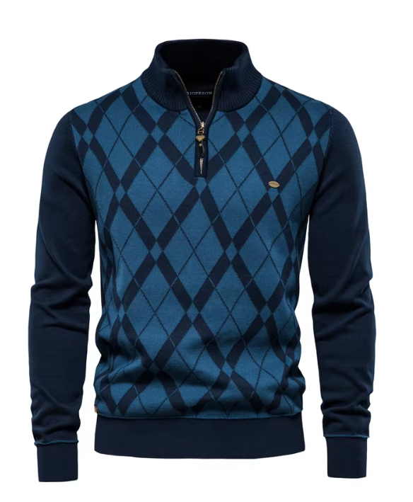 Vantini™ | Pullover da uomo con mezza zip