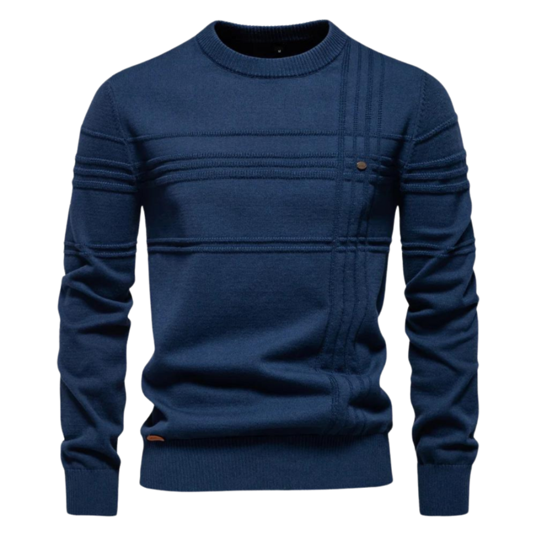 Vantini™ | Maglione elegante da uomo con design a quadri