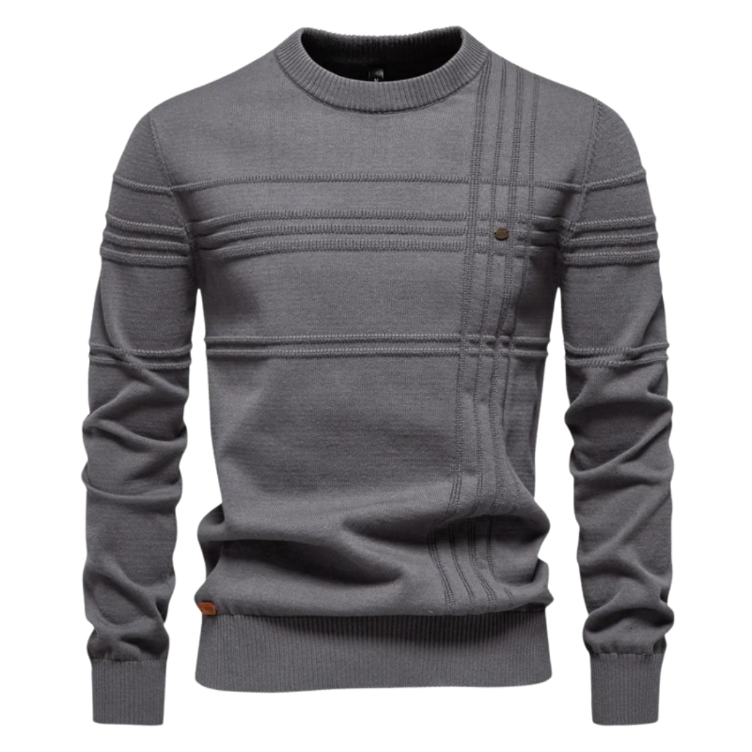 Vantini™ | Maglione elegante da uomo con design a quadri