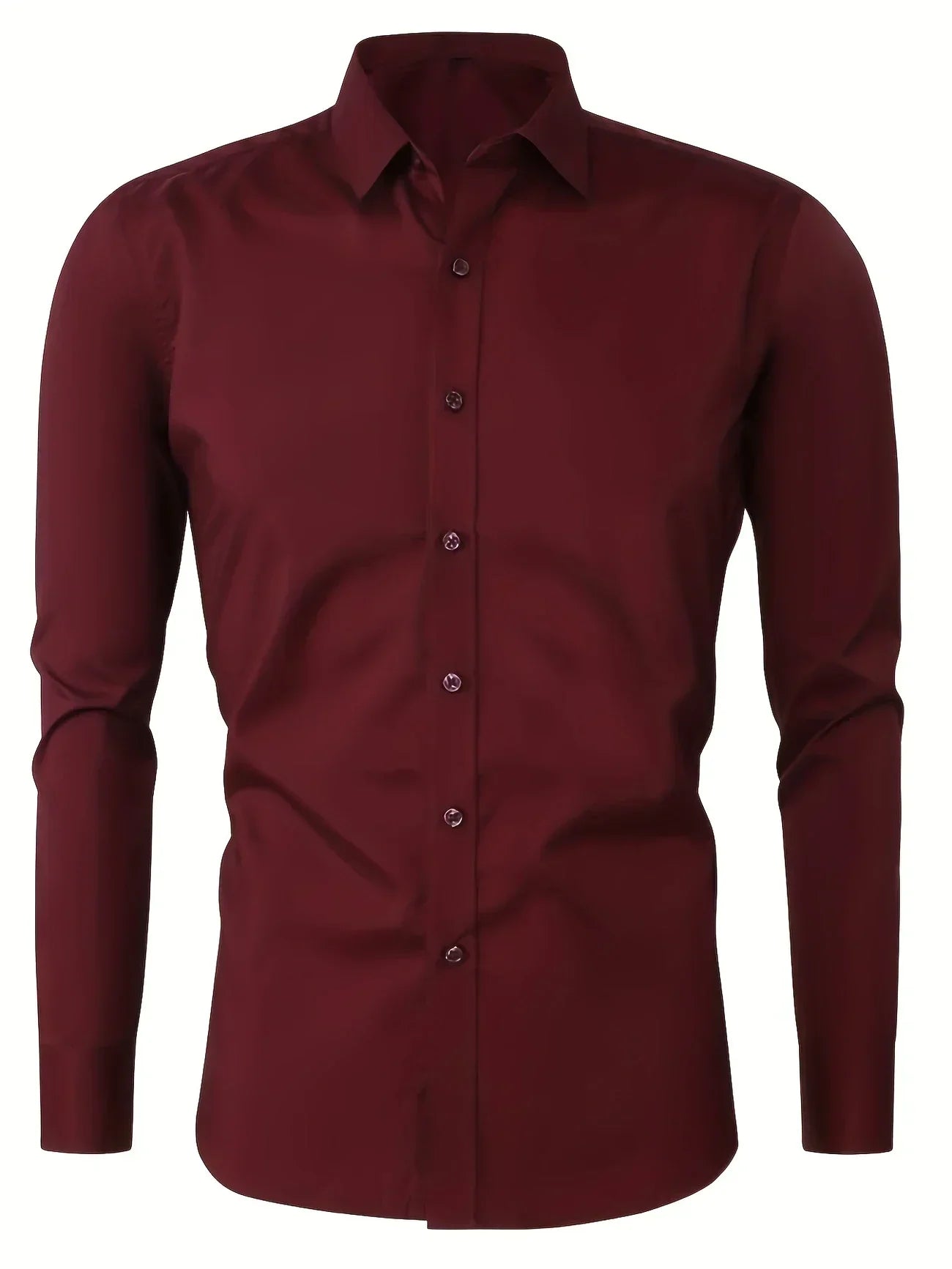 Vantini™ | Elegante camicia a maniche lunghe con bottoni
