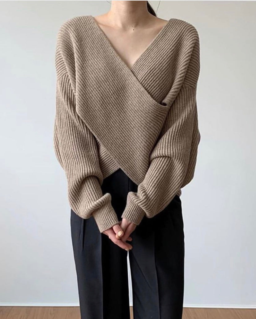 Vantini™ | Pull in maglia incrociata chic
