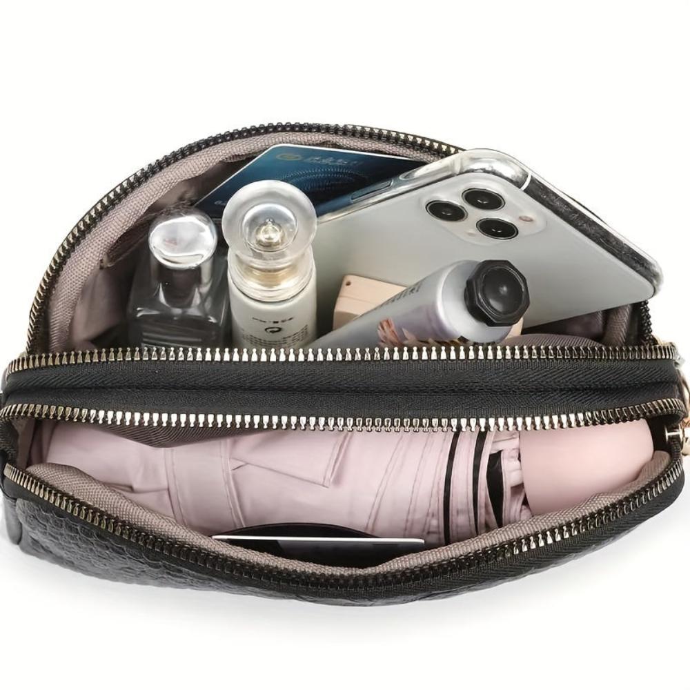 Vantini™ | Bella mini borsa a tracolla in similpelle con motivo coccodrillo