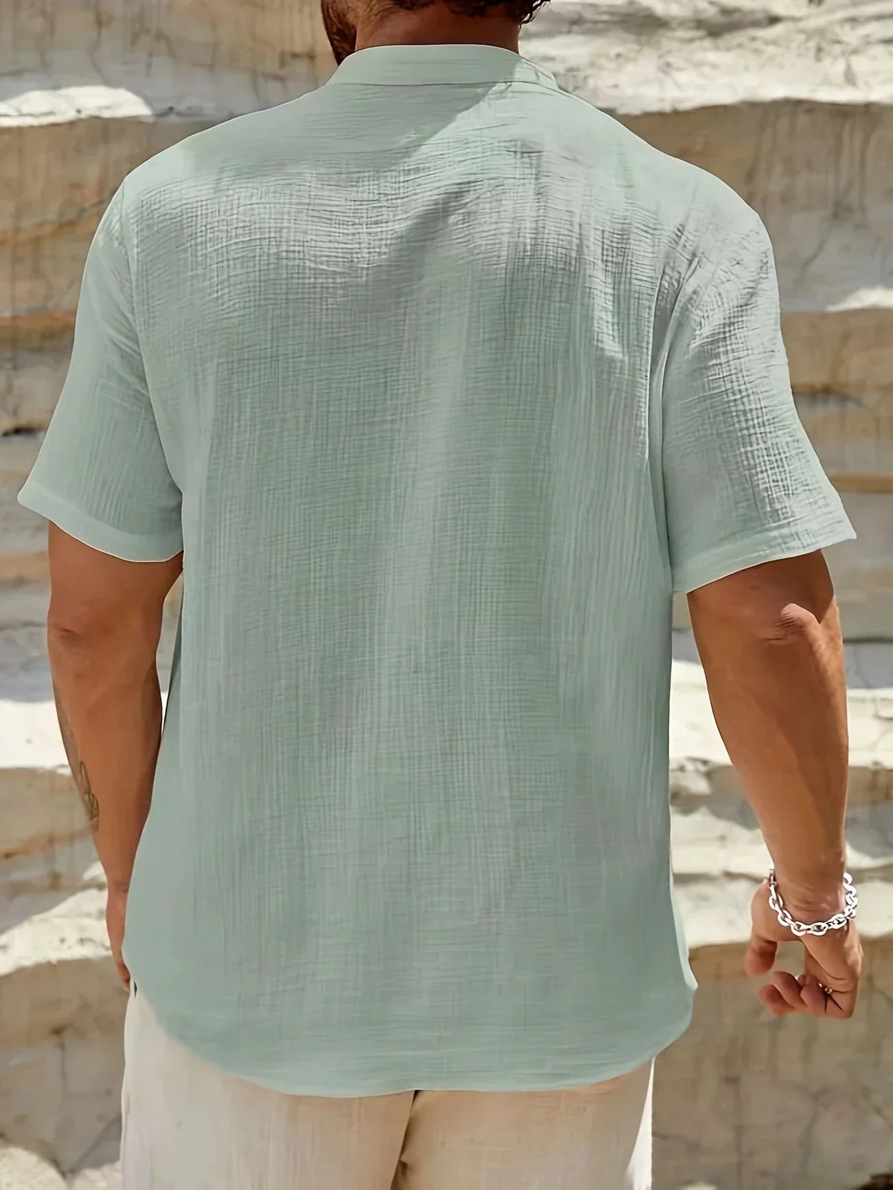 Vantini™ | Camicia estiva elegante con collo alto